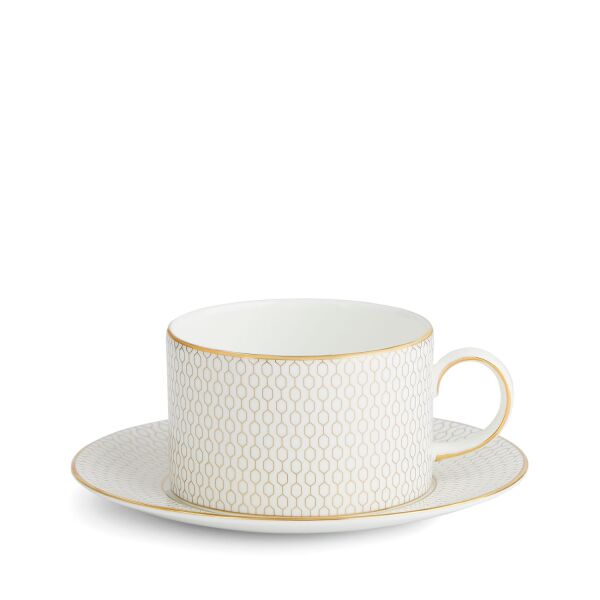 Wedgwood Gio Gold Fine Bone Çay Fincanı ve Tabağı 220 ml - 1