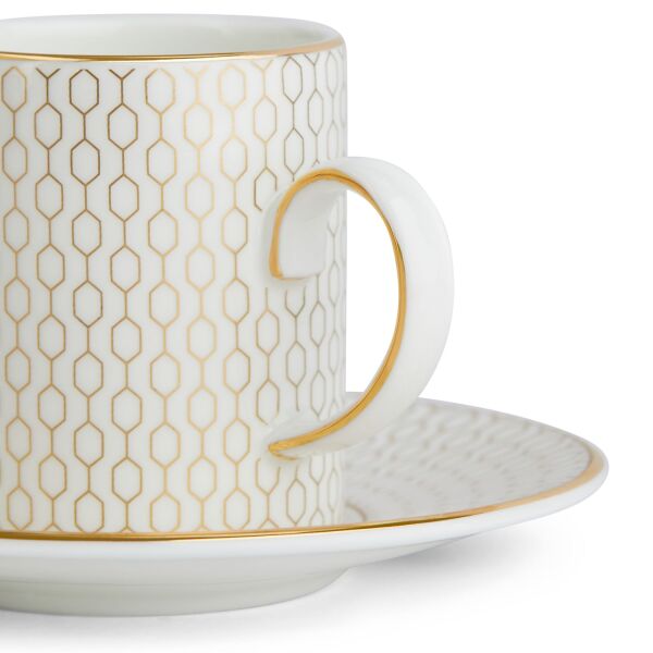 Wedgwood Gio Gold Fine Bone Kahve Fincanı ve Tabağı 70 ml - 2