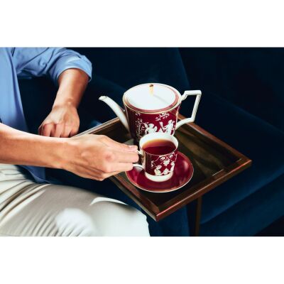 Wedgwood Renaissance Fine Bone Red Mix Çay Fincanı ve Tabağı 220 ml - 3