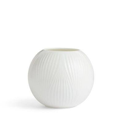 Wedgwood White Folia Fine Bone Küre Vazo 12.5 cm