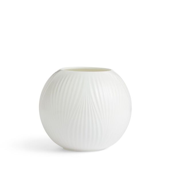 Wedgwood White Folia Fine Bone Küre Vazo 12.5 cm - 1
