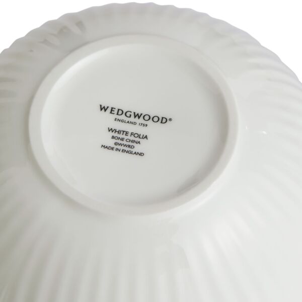 Wedgwood White Folia Fine Bone Küre Vazo 12.5 cm - 5