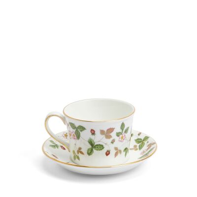 Wedgwood Wild Strawberry Fine Bone Çay Fincanı ve Tabağı 160 ml - 4