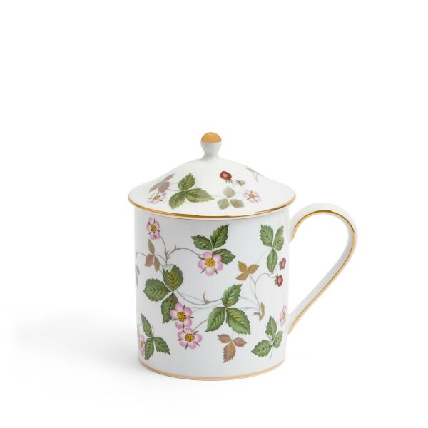 Wedgwood Wild Strawberry Fine Bone Kapaklı Kupa 500 ml - 1