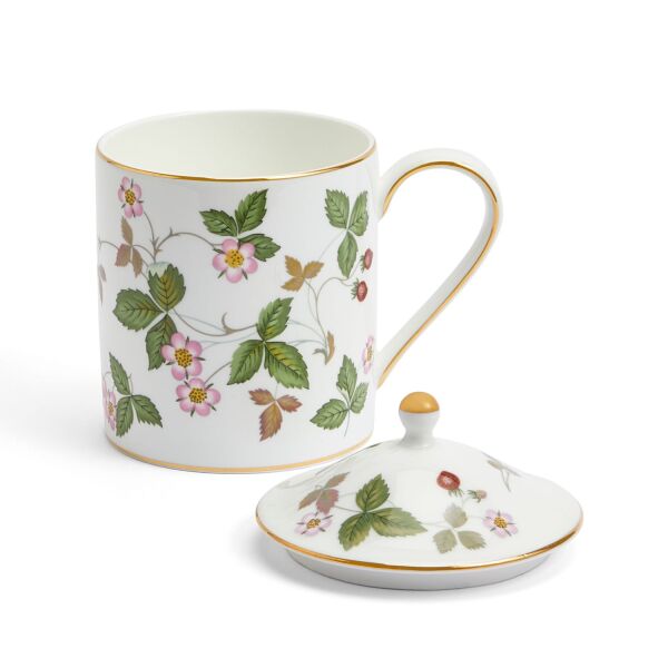Wedgwood Wild Strawberry Fine Bone Kapaklı Kupa 500 ml - 2