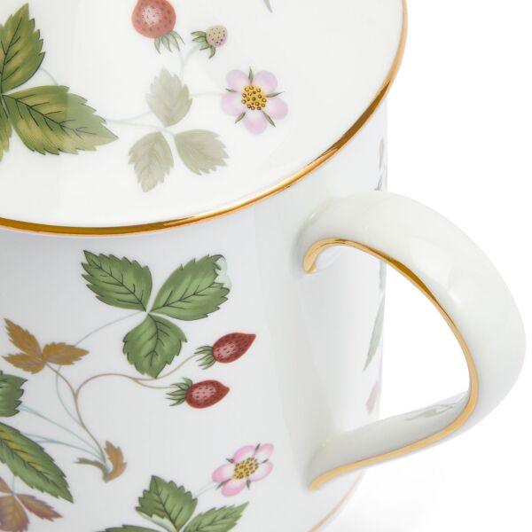 Wedgwood Wild Strawberry Fine Bone Kapaklı Kupa 500 ml - 5