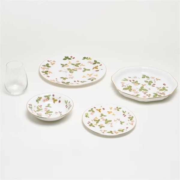 Wedgwood Wild Strawberry Fine Bone Tabak 23 cm - 5