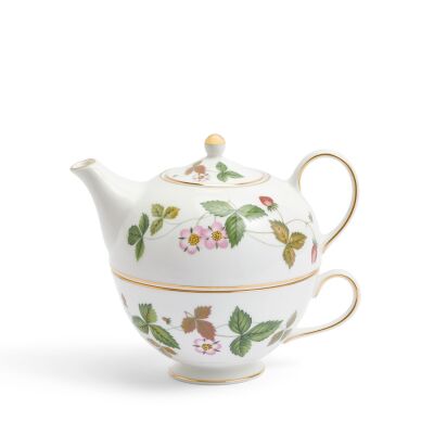 Wedgwood Wild Strawberry Fine Bone Tek Kişilik Çay Seti - 560 ml