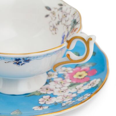 Wedgwood Wonderlust Blossom Fine Bone Çay Fincanı ve Tabağı 150 ml (1)
