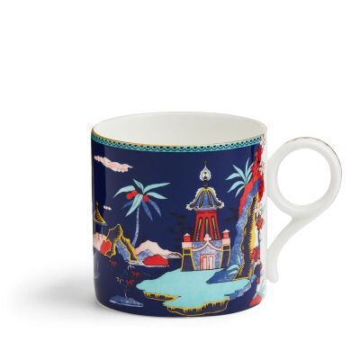 Wedgwood Wonderlust Blue Pagoda Fine Bone Kupa 300 ml