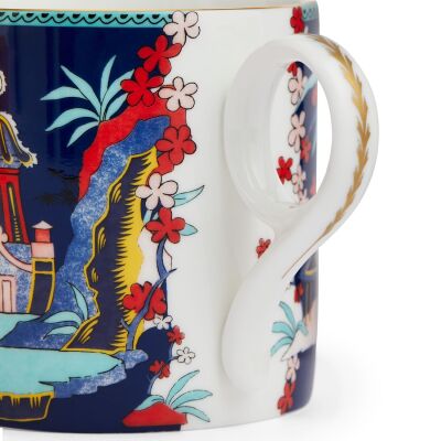 Wedgwood Wonderlust Blue Pagoda Fine Bone Kupa 300 ml (1)