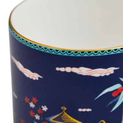 Wedgwood Wonderlust Blue Pagoda Fine Bone Kupa 300 ml - 5