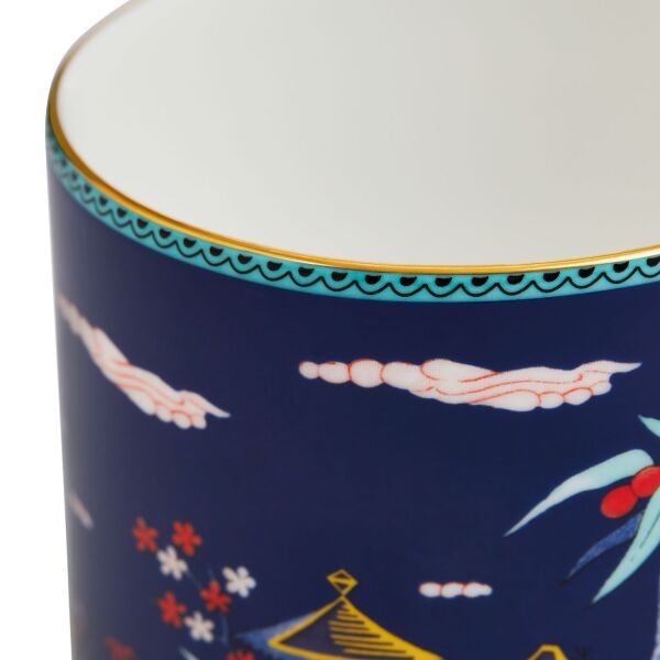 Wedgwood Wonderlust Blue Pagoda Fine Bone Kupa 300 ml - 5