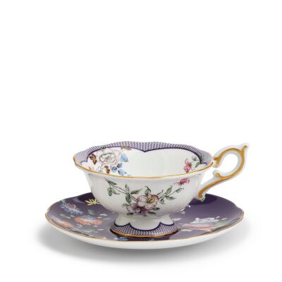 Wedgwood Wonderlust Midnight Garden Fine Bone Çay Fincanı ve Tabağı 150 ml