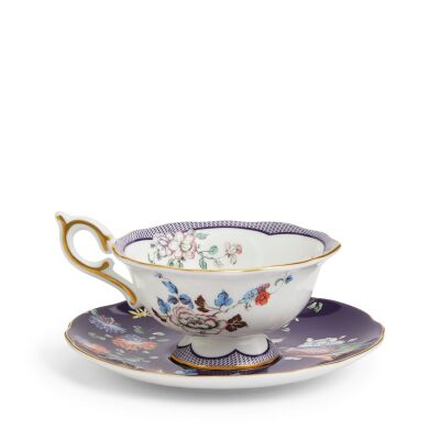 Wedgwood Wonderlust Midnight Garden Fine Bone Çay Fincanı ve Tabağı 150 ml - 4