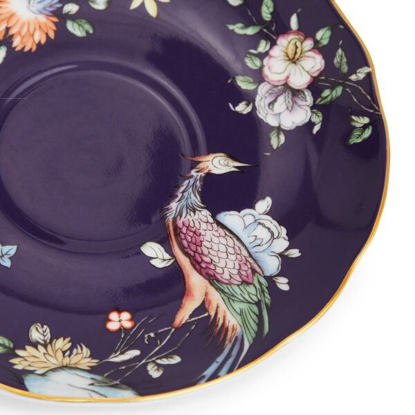 Wedgwood Wonderlust Midnight Garden Fine Bone Çay Fincanı ve Tabağı 150 ml - 5