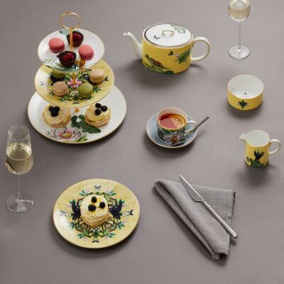Wedgwood Wonderlust Waterlily Fine Bone 3 Katlı Kek Standı - 3