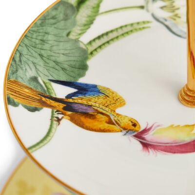 Wedgwood Wonderlust Waterlily Fine Bone 3 Katlı Kek Standı - 4