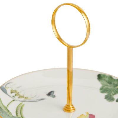Wedgwood Wonderlust Waterlily Fine Bone 3 Katlı Kek Standı - 5