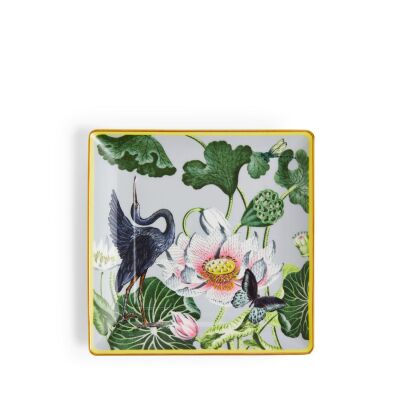 Wedgwood Wonderlust Waterlily Fine Bone Kare Sunum Tabağı 15 cm