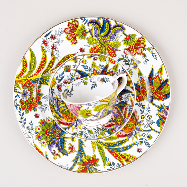 Yvette Paisley Desen 6 lı Porselen Servis Tabağı Seti 27 cm - 3